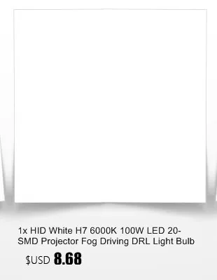 1x HID Белый H7 6000 К 100 Вт светодио дный 20-SMD проектор туман вождения DRL Лампочки Фирменная Новинка
