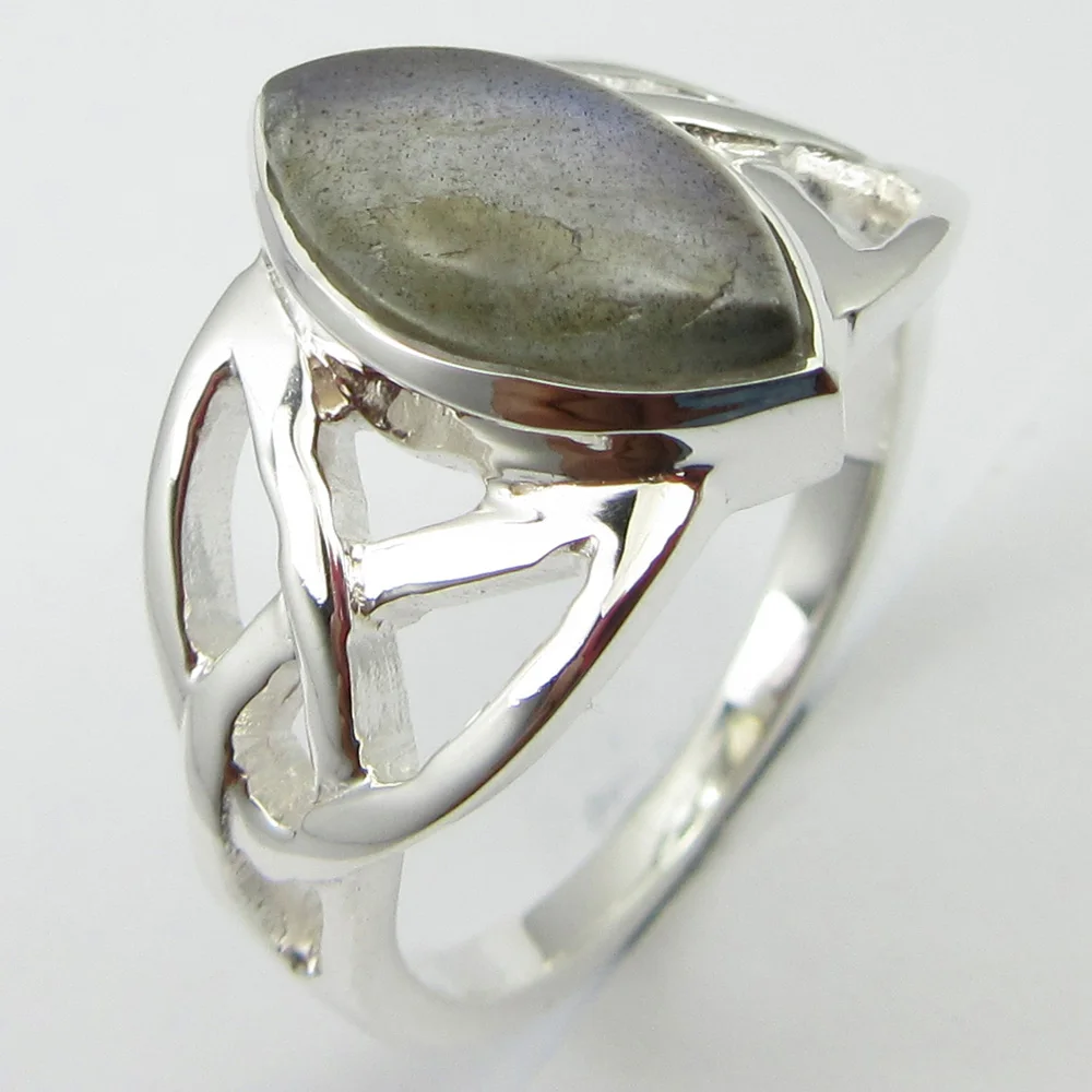 

Marquise Labradorite Ring Size 6.25 Silver Handmade Jewelry Unique Designed