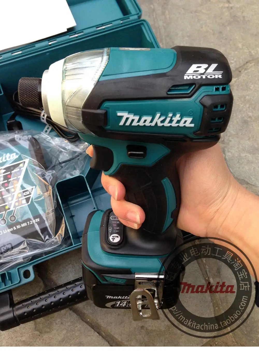 Аккумуляторный ударный шуруповерт Makita 14,4 В DTD136RFE 3, 2600 ИПМ об/мин бесщеточный электродвигатель постоянного тока Электроинструмент с защитой от пыли и дождя