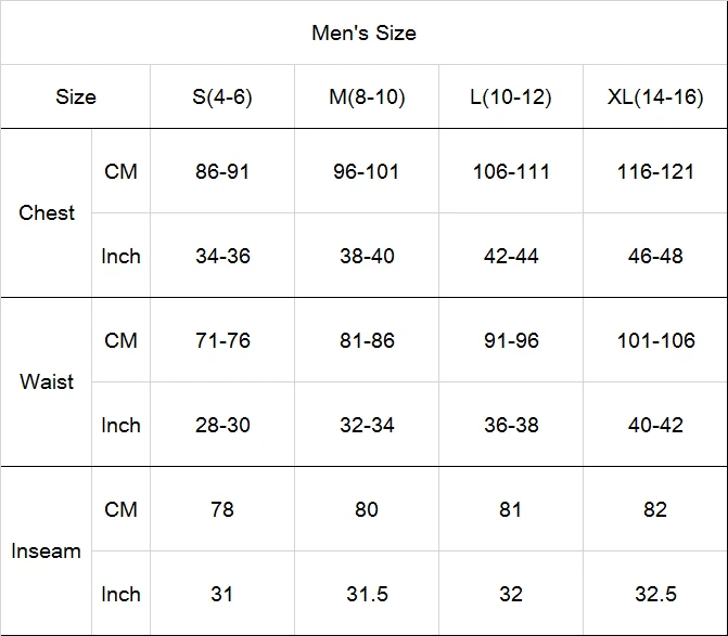 Men size