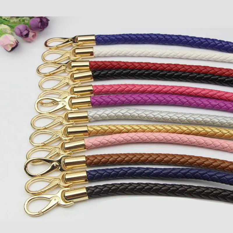 60cm Round Synthetic Leather DIY Weave Purses Handle for Shoulder Bags ...