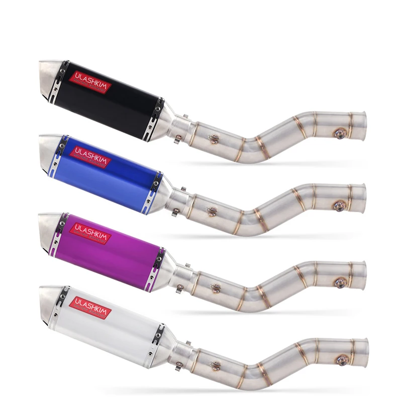 

Motorcycle Exhaust Muffler Escape Full System Middle Link Pipe Slip On For yamaha YZF1000 YZF R1 2009 2010 2011 2012 2013 2014