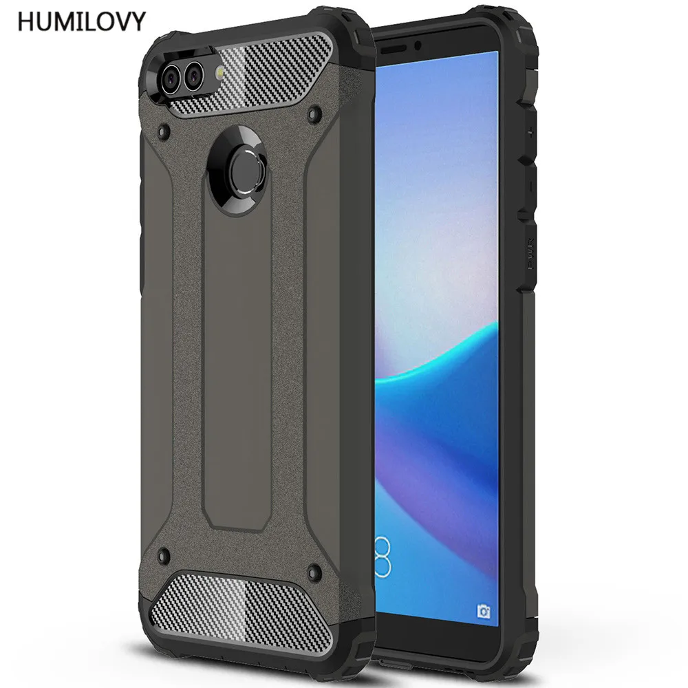 

For Huawei Y9 2018 Case For Huawei Enjoy 8 Plus Cover Shockproof Case Dual Layer Hybrid Armor Hard Back Case For Huawei Y9 2018
