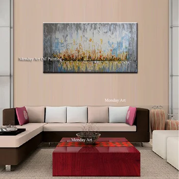 

High quality Hand Painted Abstract Oil Painting Wall Decor Canvas Painting Abstract picture Living Room hotal wall Decoration