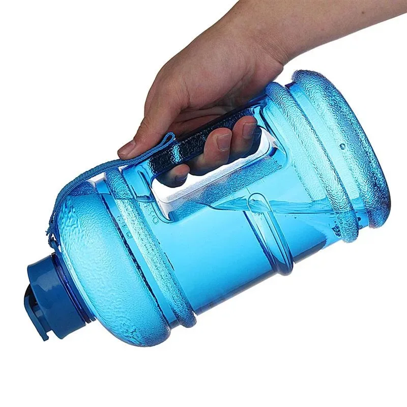 2.2L большой объем для воды бутылка GymSports портативное ведро Спорт на открытом воздухе походный чайник с ручкой