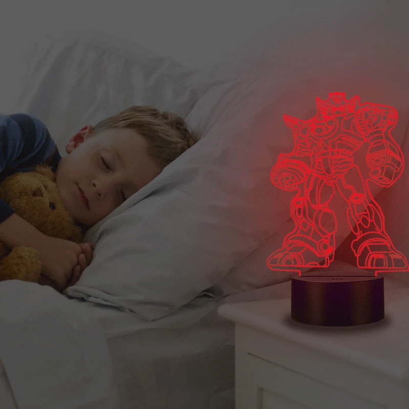 3d ночник VCity с трансформерами настольная лампа светодиодное освещение USB для