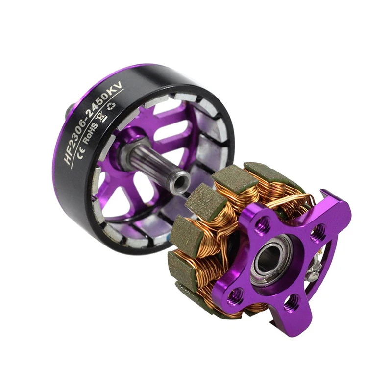 HGLRC 4 шт. пламя HF2306 2450KV бесщеточный двигатель+ 4 шт. вперед FD50A 50A Blheli_32 ESC для RC FPV гоночный Дрон запасной Запчасти Аксессуары