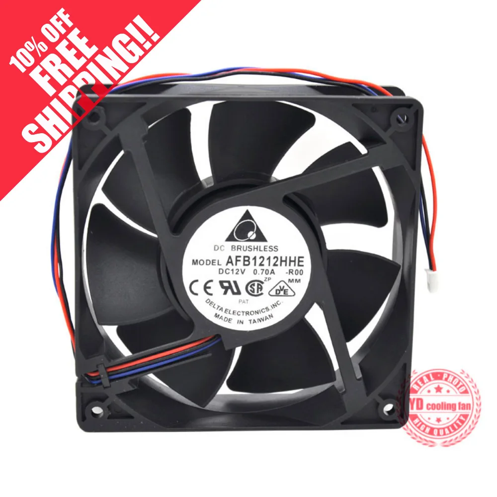 Новый вентилятор охлаждения DELTA AFB1212HHE-ROO 3 Pin 12V 0.70A 120*120*38 | Компьютеры и офис