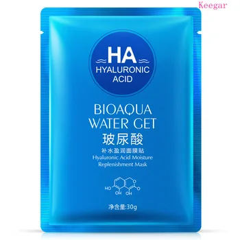 

10Pcs Bioaqua Hyaluronic Acid Facial Mask Face Skin Care Moisturizing Firming Skin Nourishing Anti-Aging Oil-control Face Mask