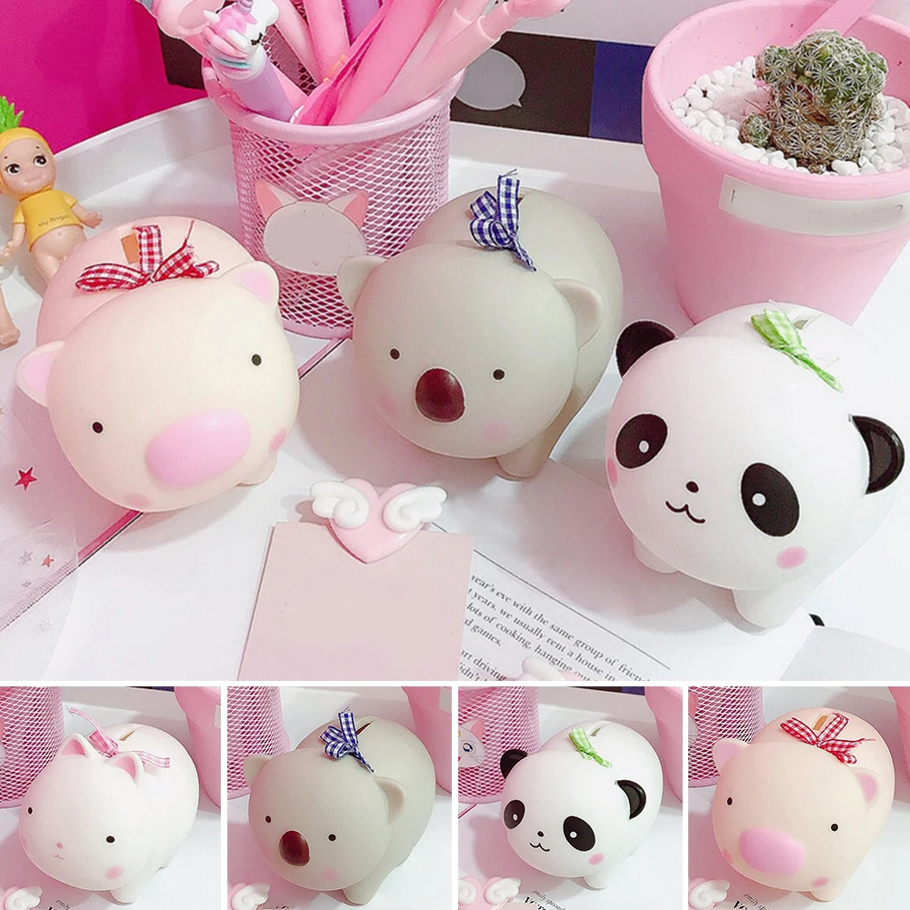 

Mini Piggy Bank Money Box Saving Cash Coin Cute Cartoon Animal Kids Toy Gifts Baby Room Desktop Decorative Nursery Ornaments #