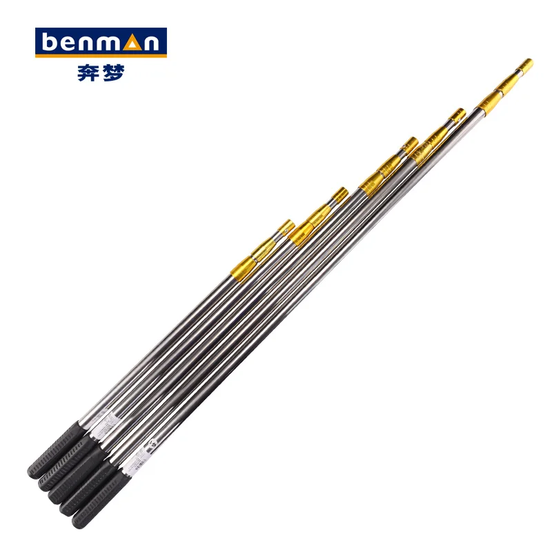 

Fishing Net pole three sections Retractable Telescoping Landing Net Aluminum Alloy hand net Pole Foldable Fishing Brail Pole