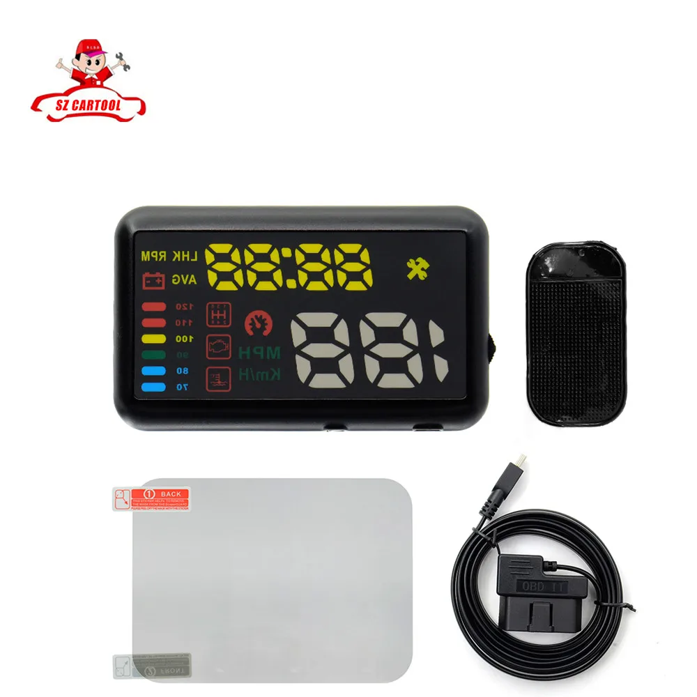 Prix pour D'origine ATDIAG X7 Universel De Voiture HUD Head Up Display KM/h MPH Alarme De Survitesse Pare-Brise Projet Compteur de Vitesse Du Véhicule Prix pour D'origine ATDIAG X7 Universel De Voiture HUD Head Up Display KM/h MPH Alarme De Survitesse Pare-Brise Projet Compteur de Vitesse Du Véhicule