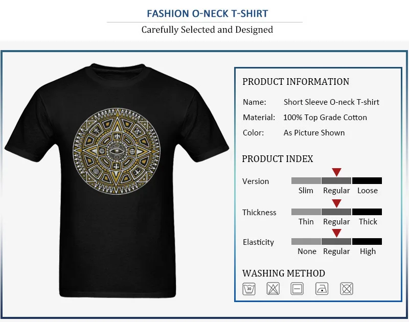 Mandala Men T Shirts Fashionable Street Tops & Tees Pure Cotton O-Neck Short Sleeve Gift Clothing Shirt Summer/Fall Mandala