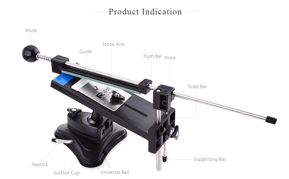 Ruixin Профессиональный точильный станок, кухонный нож, Шлифовальная система, профессиональный карандаш, точилка для кромок с точильными камнями