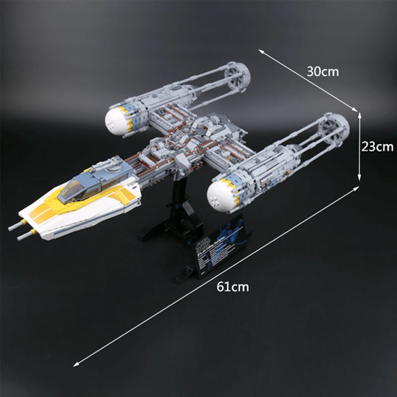 Продажа 2019 Звездные войны Y wing Fighter фигурки Звездные войны строительные блоки наборы Кирпичи Классические модели наборы детские игрушки Marvel совмест...