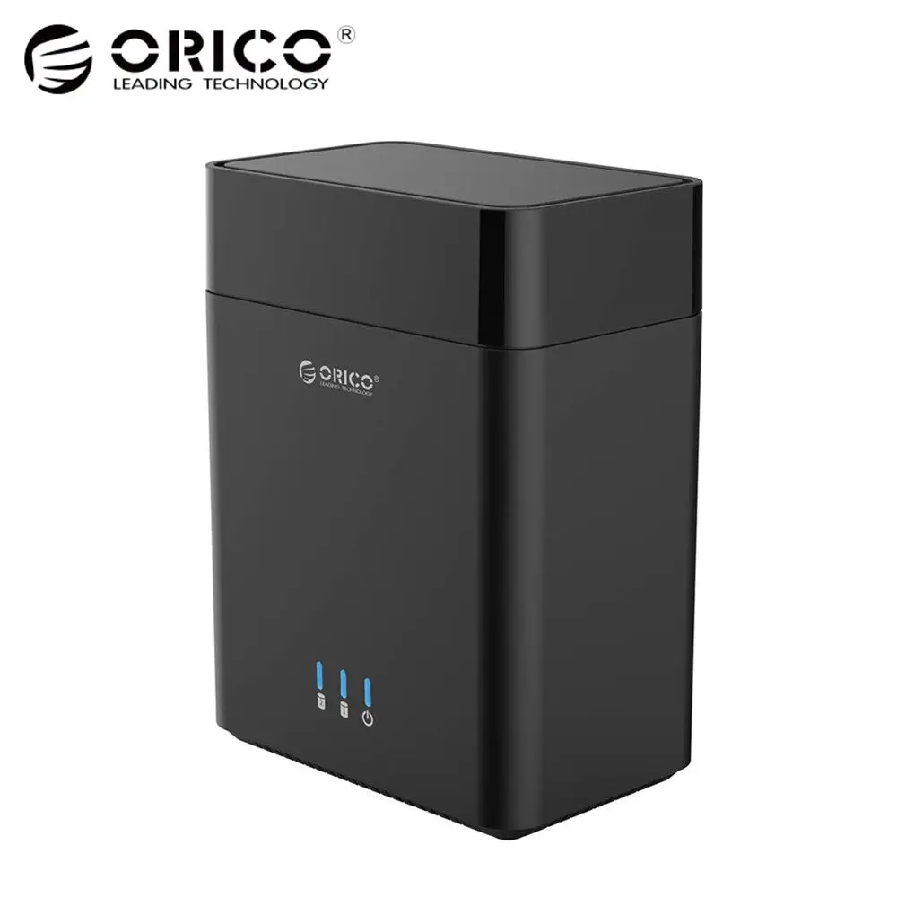 

ORICO Dual Bay Magnetic-type 3.5 inch Hard Drive Enclosure USB3.0 to SATA3.0 3.5 in HDD Case Support UASP 12V4A Power MAX 20TB