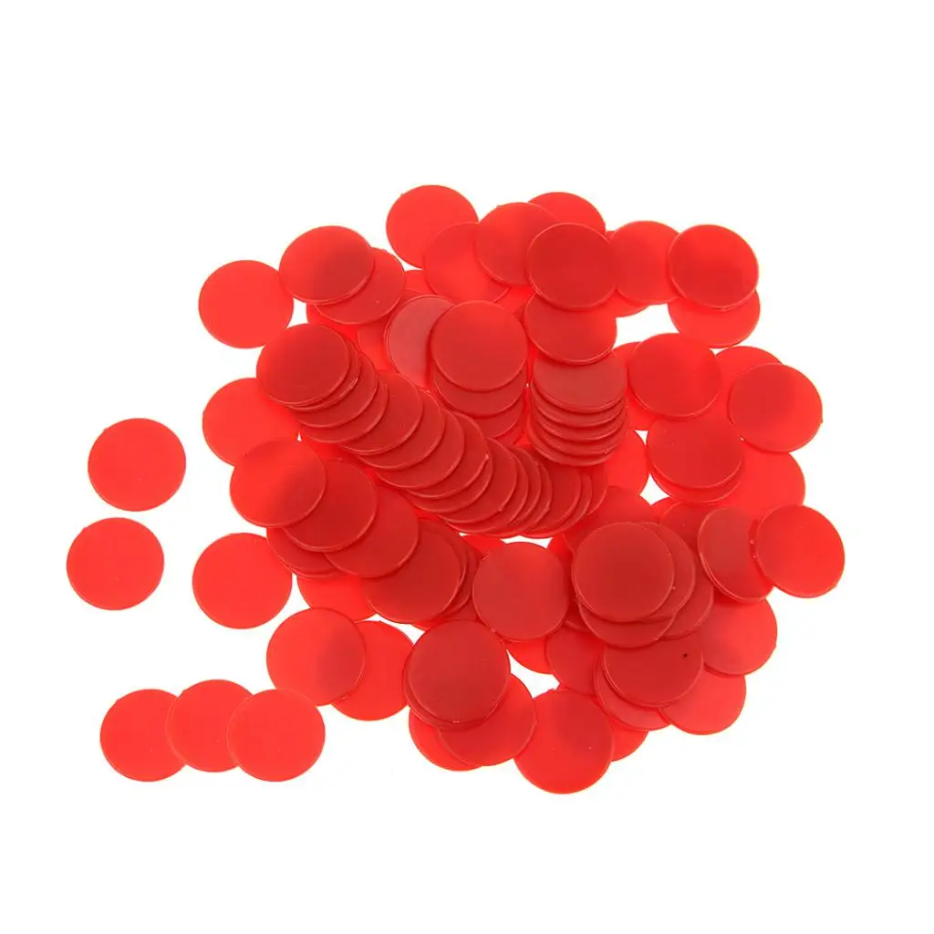200 шт 18 мм пластиковые счетчики настольные игры Tiddly winks учебная помощь красный