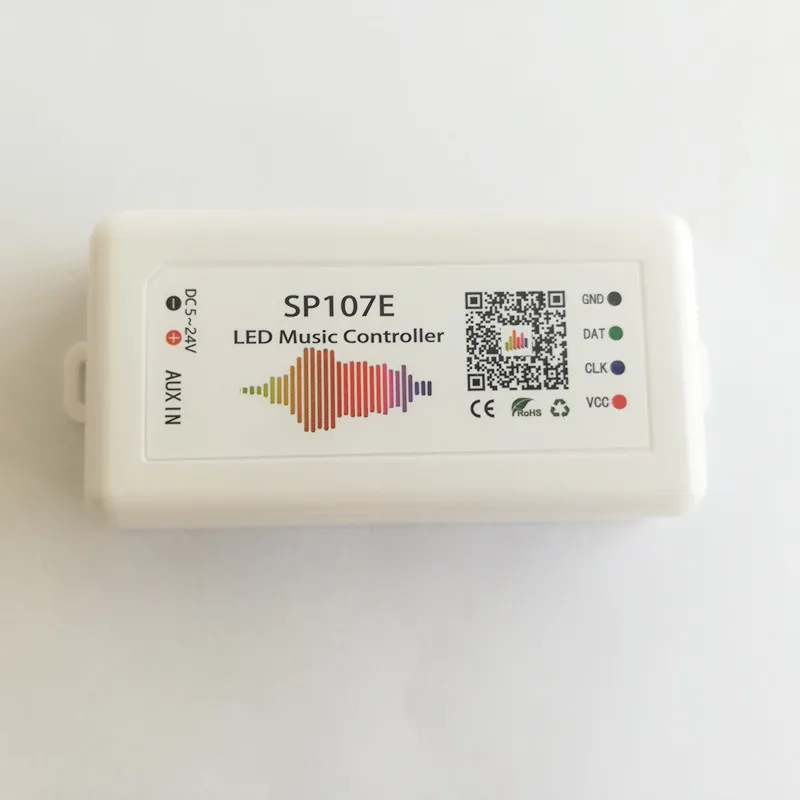 Wi-Fi RGB SP107E pixel IC SPI музыкальный bluetooth контроллер по телефону приложение для WS2812 SK6812 SK9822 RGBW APA102 LPD8806 полоса DC5-24V