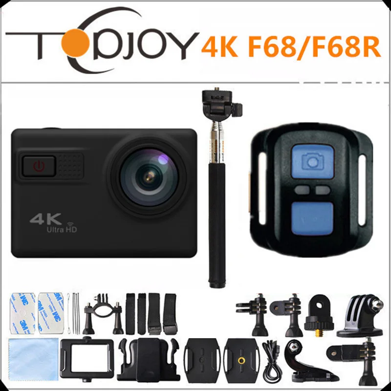 F68 F68R Novatek 96660 4K 24FPS 20MP Voice Alert Night Shot WIFI Sport Camera Remote Control