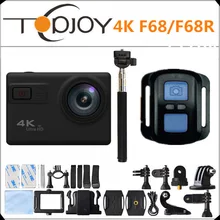 F68/F68R Новатэк 96660 4 К 24FPS 20MP Голос Оповещения Ночная Съемка WI-FI спорт Камеры Дистанционного Управления Мини-Камеры Go pro Стиль Действий Камеры