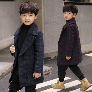 

New 2019 Spring Autumn Winter Children's Patchwork Coat Blue Red High Quality Kids Jackets Windbreaker For Boy fits US6~14Y