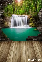 1.5m x 2m Beauty Waterfall Popular Background For Vinyl Studio Backdrops Cloth Classic Scenic Brick Wall Photograph Photo Props