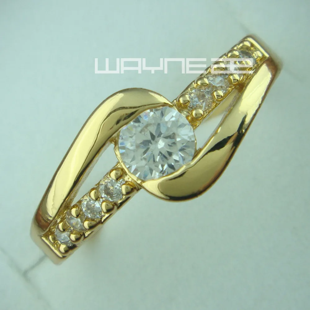Классическое Обручальное кольцо золотого цвета R157 Размер M O Q|engagement ring|ring ringring size |