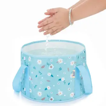 

Foldable Washing Basin Portable Water Bucket for Travel Outdoor Washing Feet Face Clothes