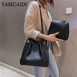 YASICAIDI 2019 Luxury Handbags Women Composite Bag Brand Designer Solid Color Fashion PU Leather Messenger Bag Sac main femme YASICAIDI 2019 Luxury Handbags Women Composite Bag Brand Designer Solid Color Fashion PU Leather Messenger Bag Sac main femme