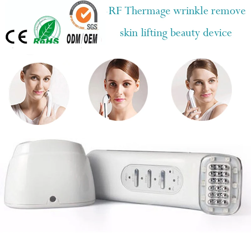 Rechargeable RF Bipolar Radio Frequency Bio Microcurrent Infrared Face Lift Skin Rejuvenation Beauty Massager Machine