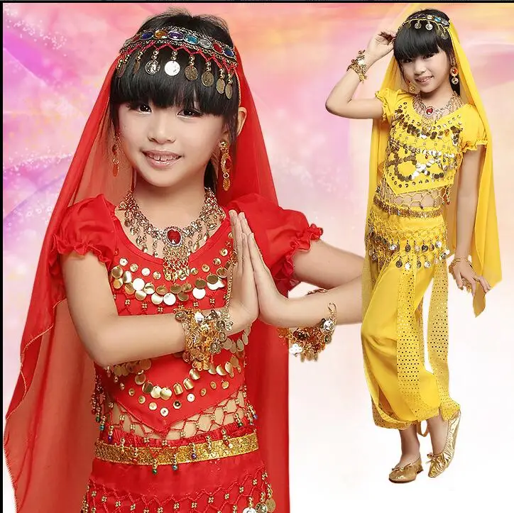 2018 Oriental dance costumes indian dress for kids girls kids dresses ...