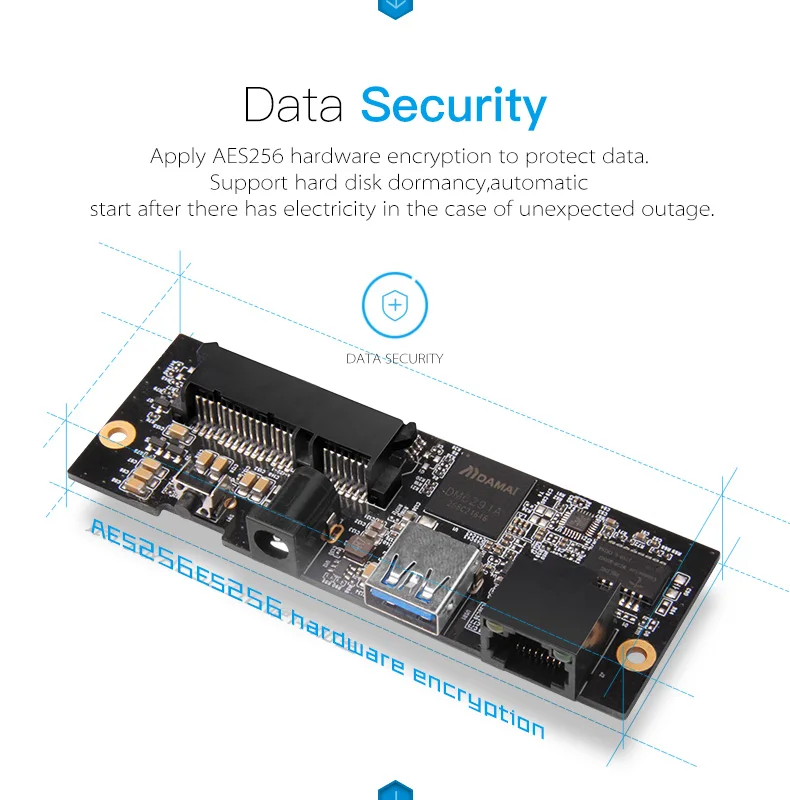 DM Q3C беспроводной WiFi портативный корпус жесткого диска USB3.0 на SATA для 2,5/3,5 дюймов wifi HDD Чехол черный цвет модный дизайн