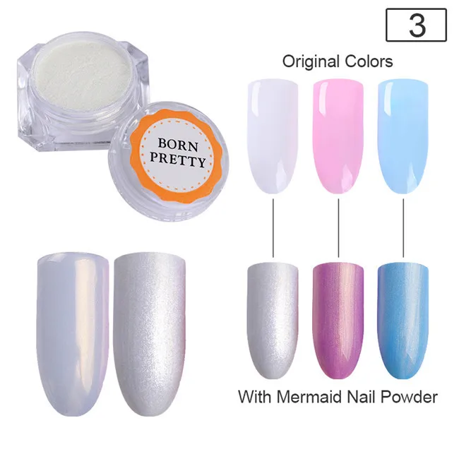 Sandy Sugar блеск для ногтей порошок жемчуг минеральная пыль матовый светильник цвет розовый серия пигмент для ногтей Дизайн ногтей украшения - Цвет: 3g Mermaid Pearl 3