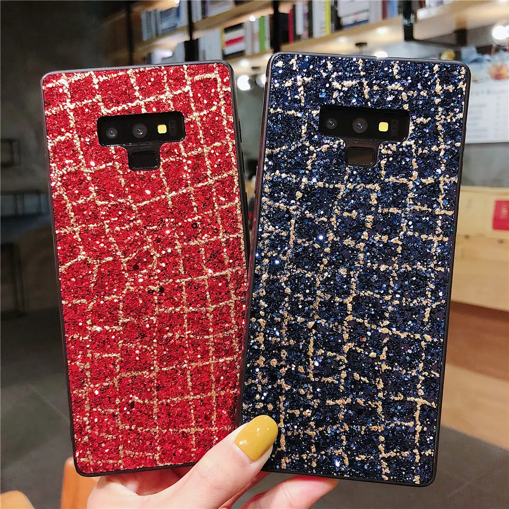 Luxury Bling Glitter Soft Silicon Case For Samsung Galaxy J4 J6 Plus A6 A8 A7 2018 A750 A9 Cover Note 9 8 S9 S8 Plus Phone Cases (1)