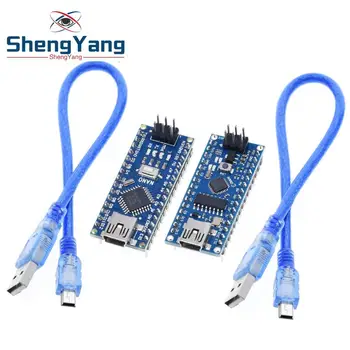 

Mini USB With the bootloader Nano 3.0 controller compatible for arduino CH340 USB driver 16Mhz NANO V3.0 welding Atmega328 good