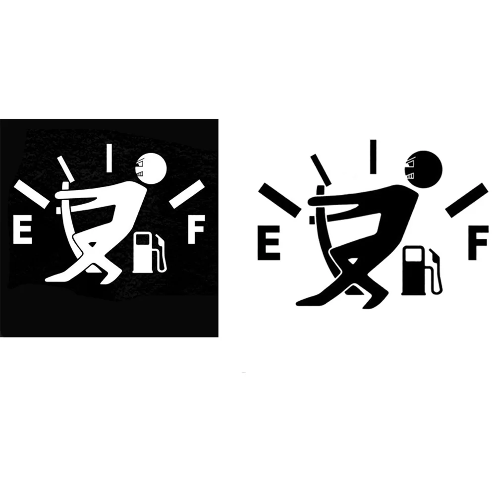 

Wholesale1 Pcs Funny Car Sticker Pull Fuel Tank Pointer To Full Reflective Vinyl Car Sticker Decal