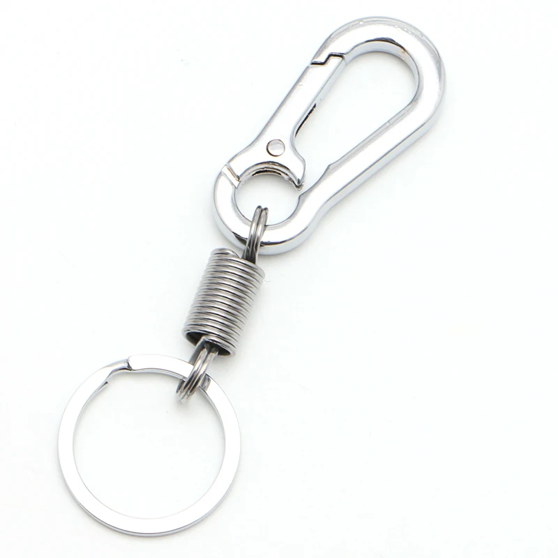 

Stainless Steel Carabiner Clip Hanging Retractable Suspension Anti Lost Keychain