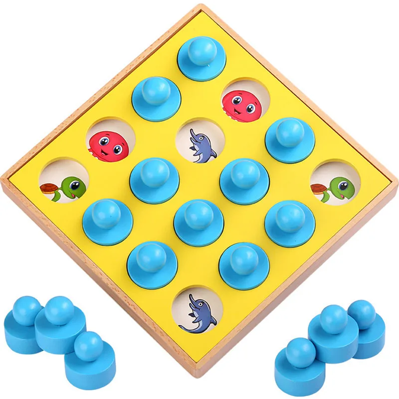 

Kids Toys Wooden Toys Memory Match Chess Game Family Party Game Memory Training Puzzles Game Educational Toys For Children Gift