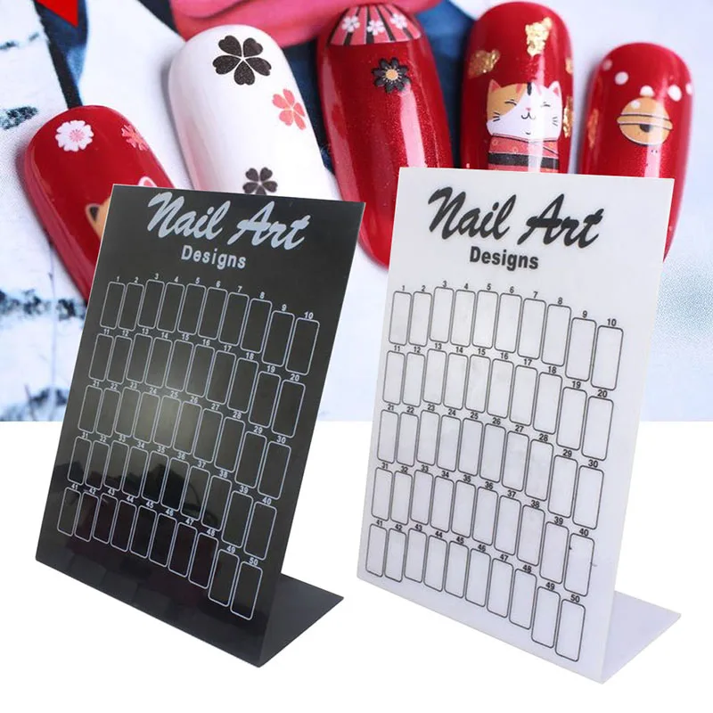 

Nails Polish Rack Sample Nail Swatch Sampler Stand Nail Display Board Nail Polish Display Board Gel Color Card Full Card