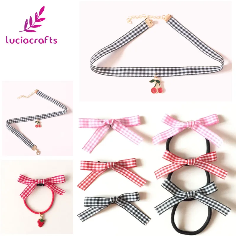 Ленты Lucia crafts 6 ярдов (1 ярд/цвет) 10 мм с принтом в горошек ленты для рукоделия