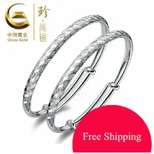 A Estrenar S990 Pura Plata de Ley Pulseras Para Las Mujeres de Oro de China Marca de Lujo Elegante Brazalete de Joyería Fina lluvia de Meteoros CGB002