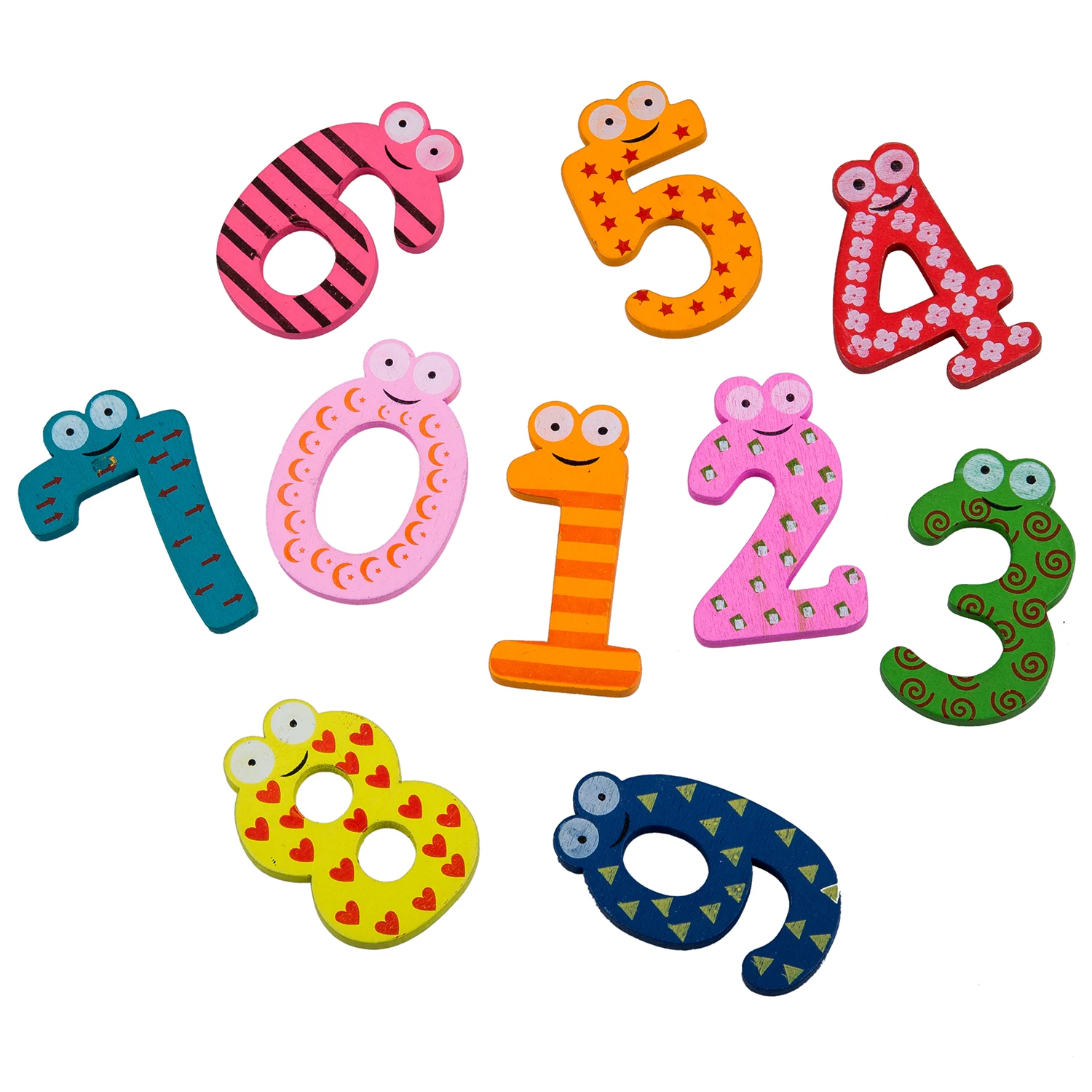 New Colourful Wooden Numbers Fridge Toy,NUMBERS
