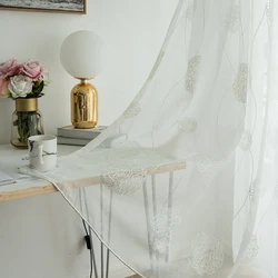 Embroidered Sheer Curtains for Living Room Bedroom Cortina Modern Bird Nest Tulle Curtains Children Window Voile Fabrics Embroidered Sheer Curtains for Living Room Bedroom Cortina Modern Bird Nest Tulle Curtains Children Window Voile Fabrics