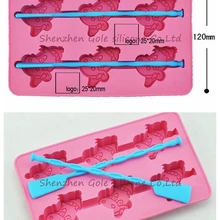 100 шт/партия Luo Hasi-цель форма для льда коробка мультфильм корова-силиконовый кубик льда/необычный льдогенератор
