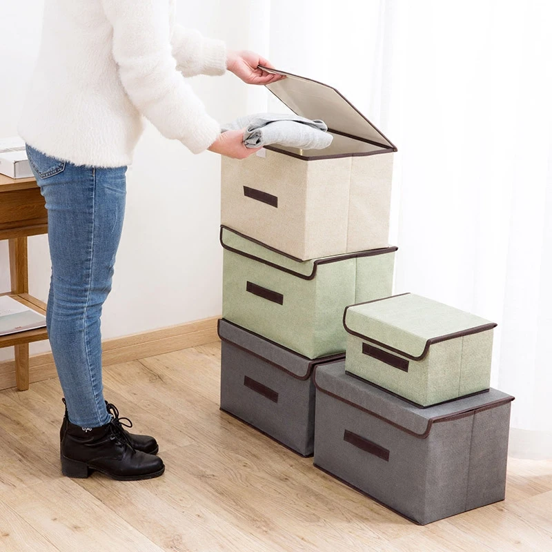 Нетканые квадратные коробки для хранения одежды креативный складной шкаф нижнее белье бюстгальтер носки делитель чехол многофункциональные игрушки Органайзер