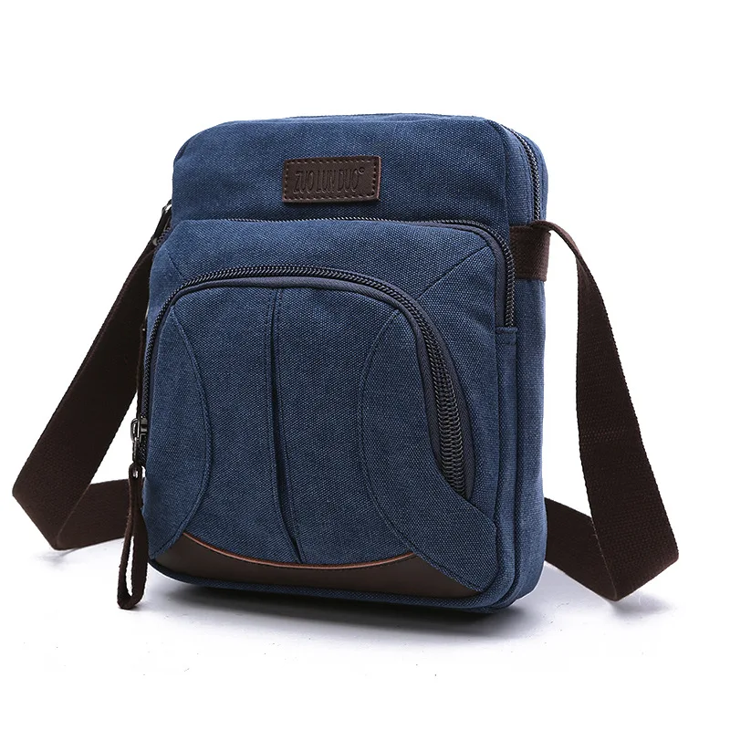 Z. L. D. брендовая дизайнерская мужская сумка через плечо, модная мужская Военная винтажная сумка через плечо, Высококачественная Холщовая Сумка