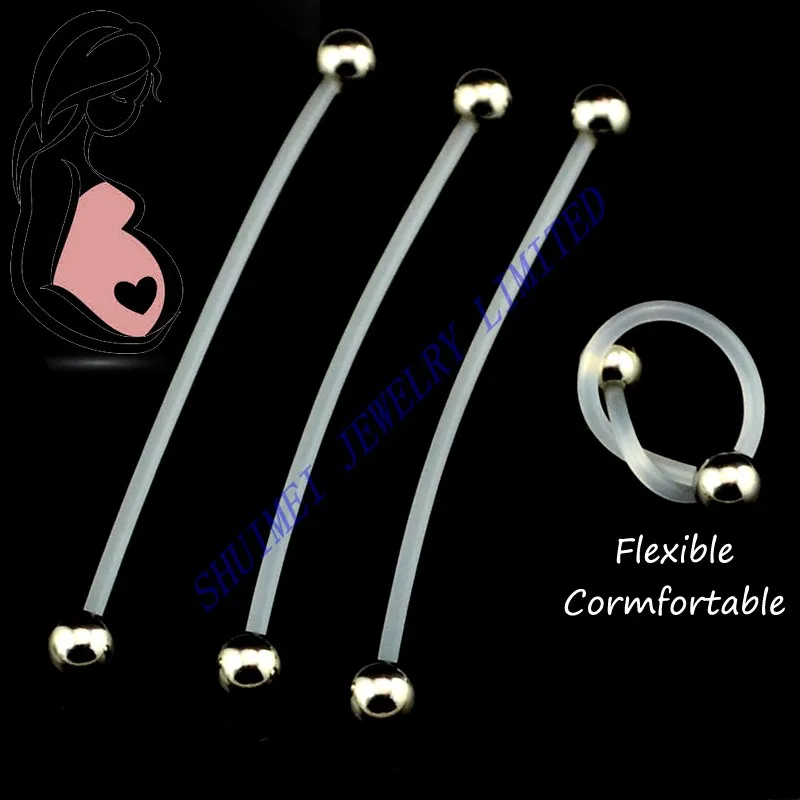 Shuimei 50pcs Steel Ball Acrylic Bioplast Flexible Pregnancy Belly 