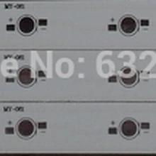 2 шт. Мощный светодиодный алюминиевый радиатор в виде пластины PCB для 4*1 Вт/3 Вт DIY