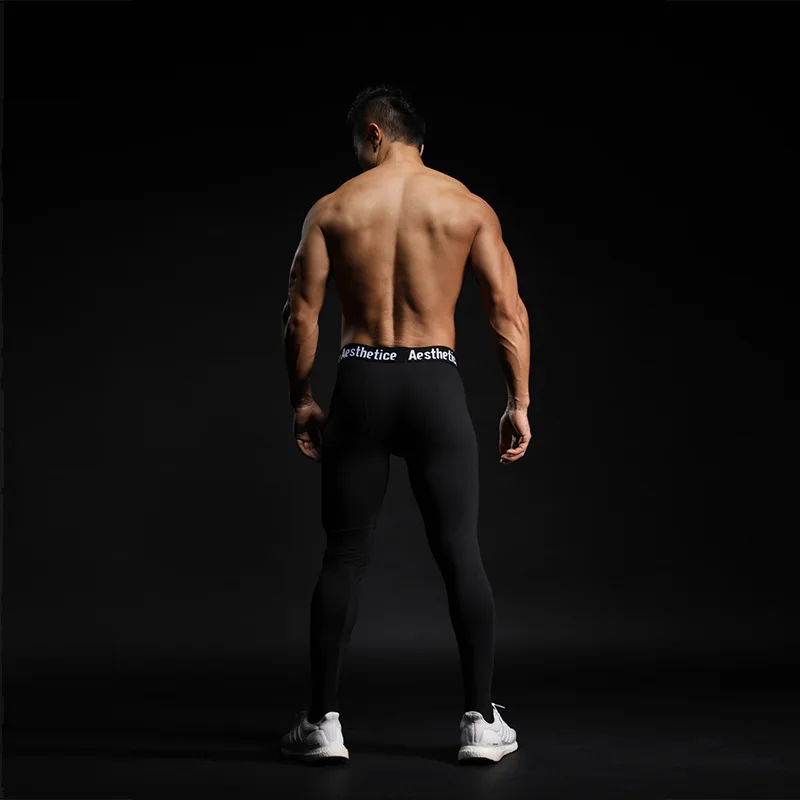 Men s Compression Dry Cool Sports Tights Pants Base Layer Running Leggings Yoga Track Pants 5