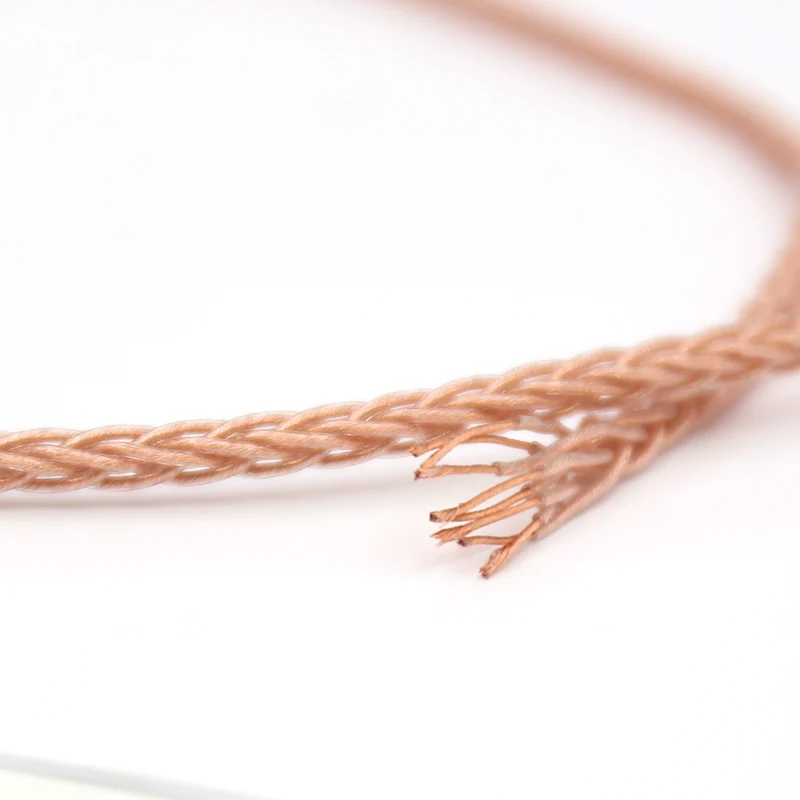Free shipping 3 28ft 1M 8 cores OCC Copper Upgrade Headphone cable Audio HIFI DIY Speaker Signal line